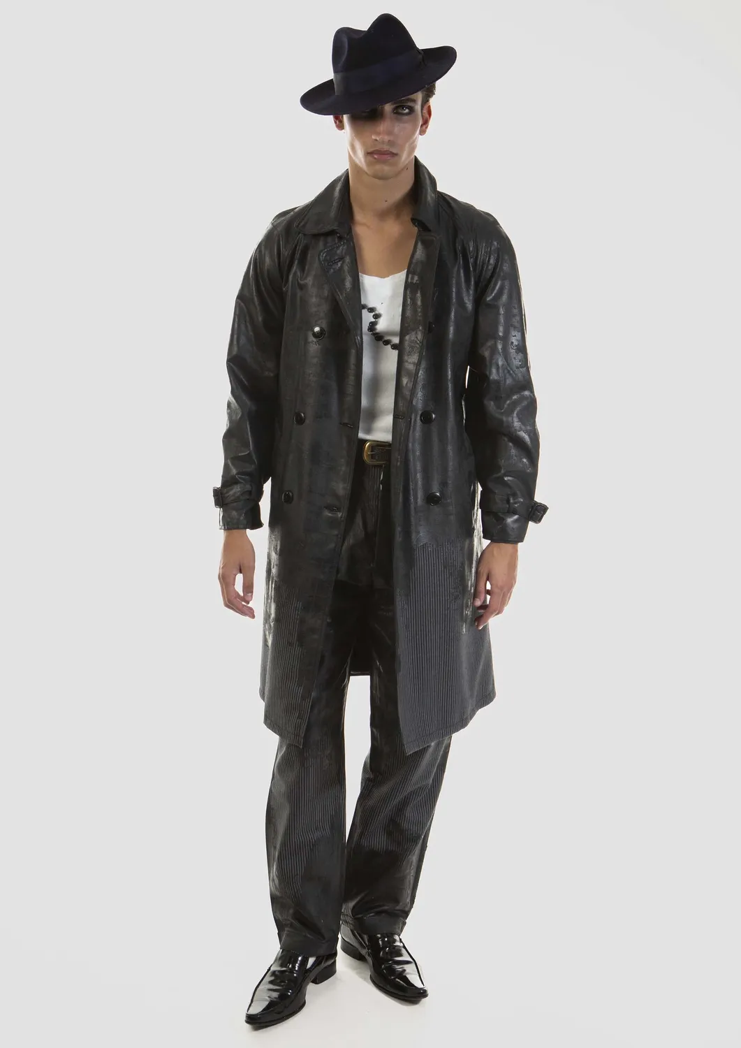 Paolo Leduc Black Pearl trench noir taille M