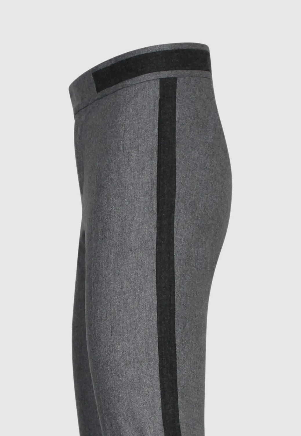 Pierre Talamon Inlay pantalon gris coupe droite