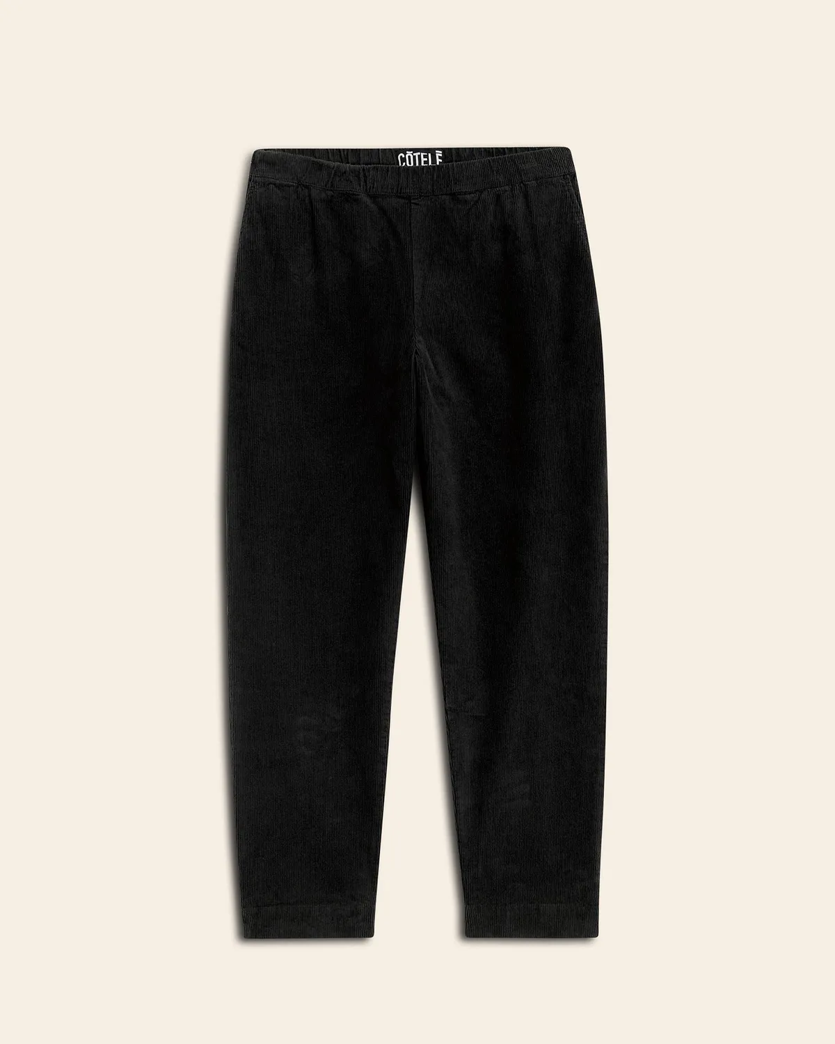 Cotelé Paris Pantalon Lazy Homme noir velours