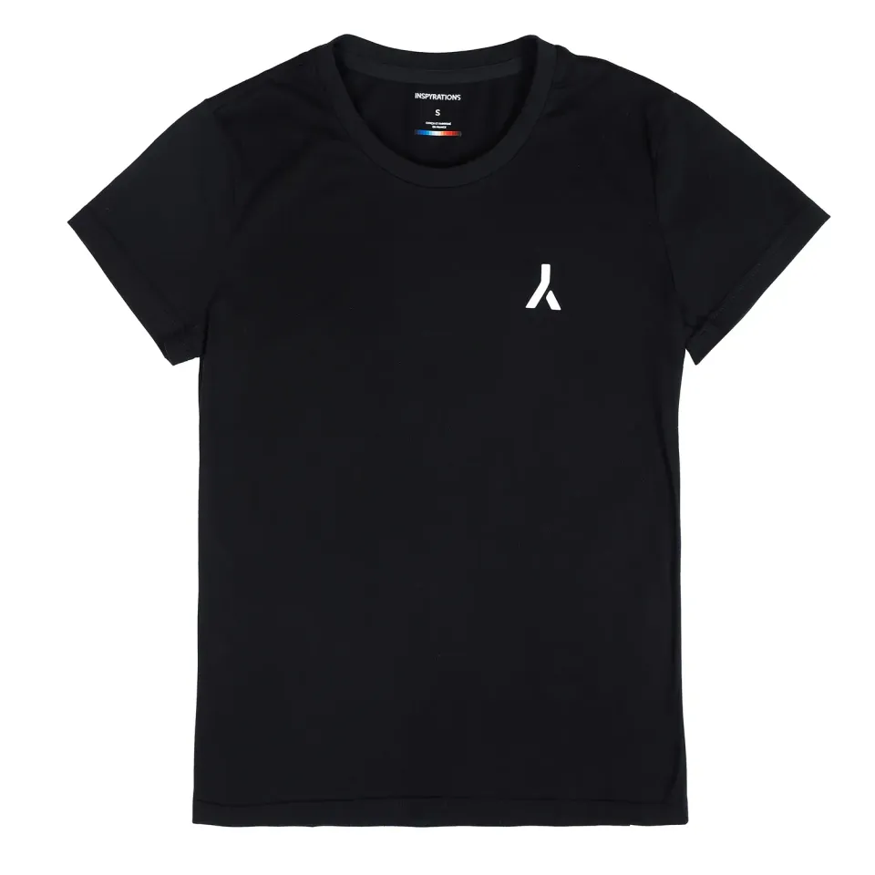 INSPYRATIONS WHY tee-shirt femme noir coton bio