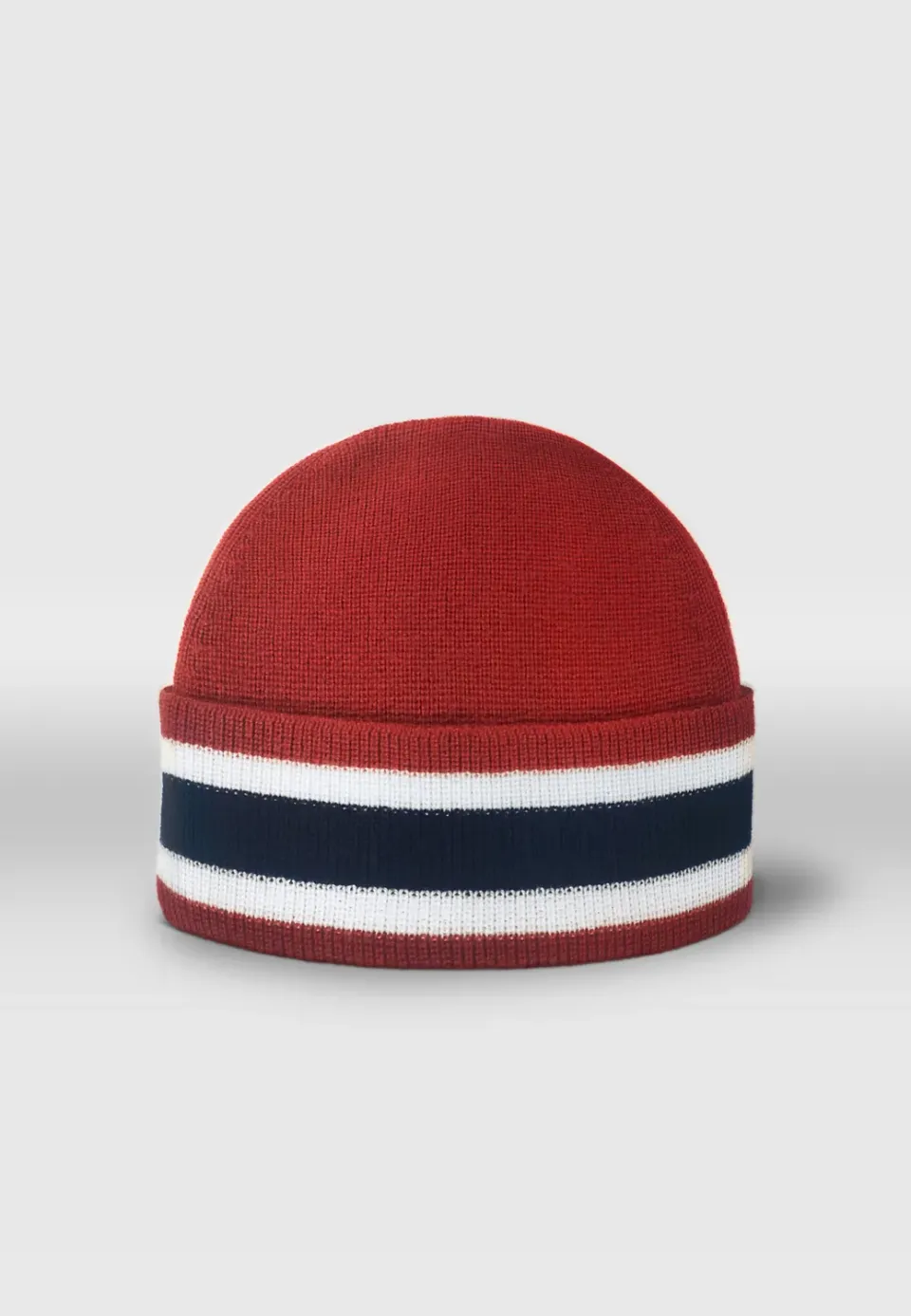 Pierre Talamon Rayures bonnet orange à rayures