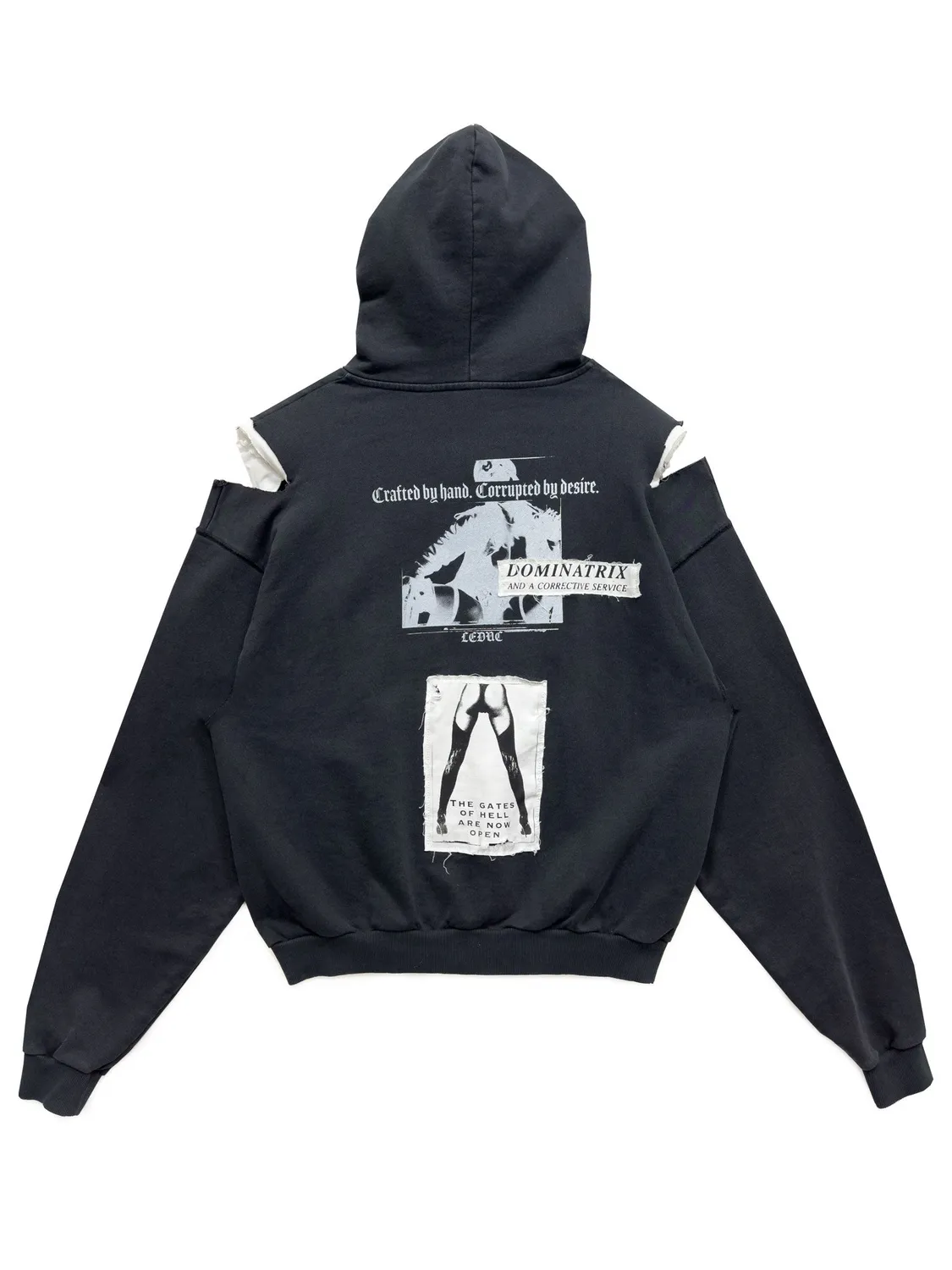 PAOLO LEDUC Pleasures hoodie zippé noir coton bio