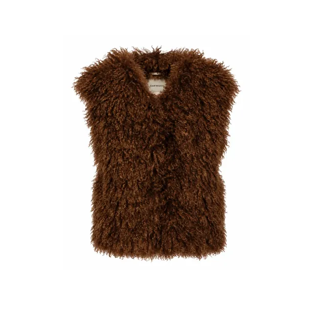 Oakwood Beth 65091 gilet fausse fourrure cuivre