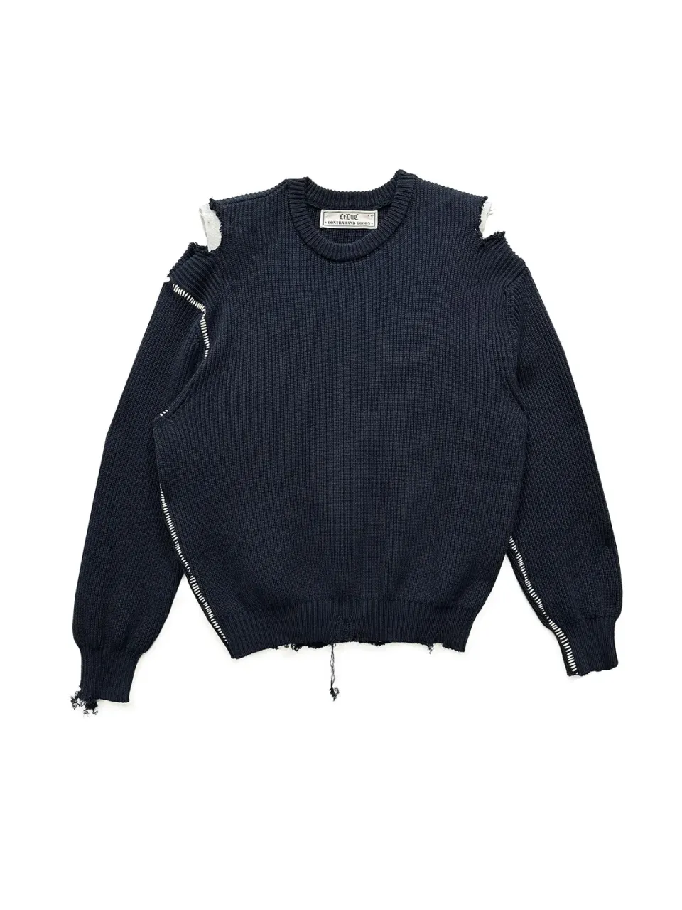 Paolo Leduc The Strip pull bleu marine coton