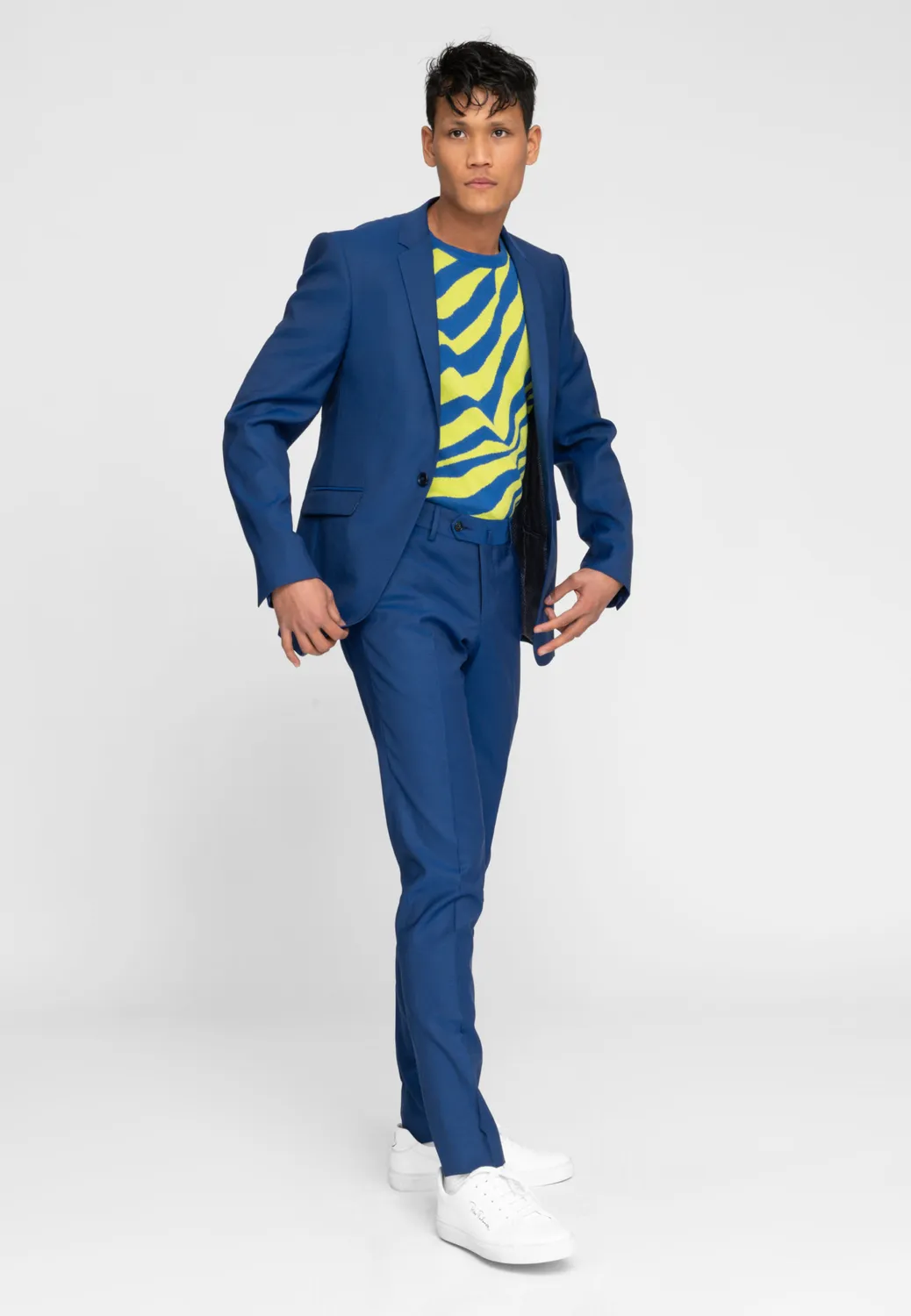 Pierre Talamon Break Bleu Kiwi t-shirt bleu imprimé