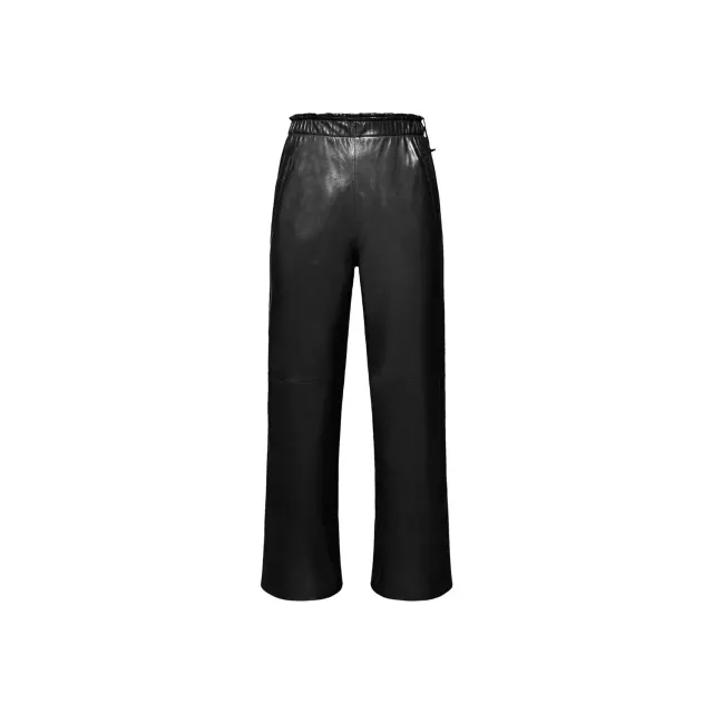 Oakwood Uranus 64599 pantalon cuir noir large
