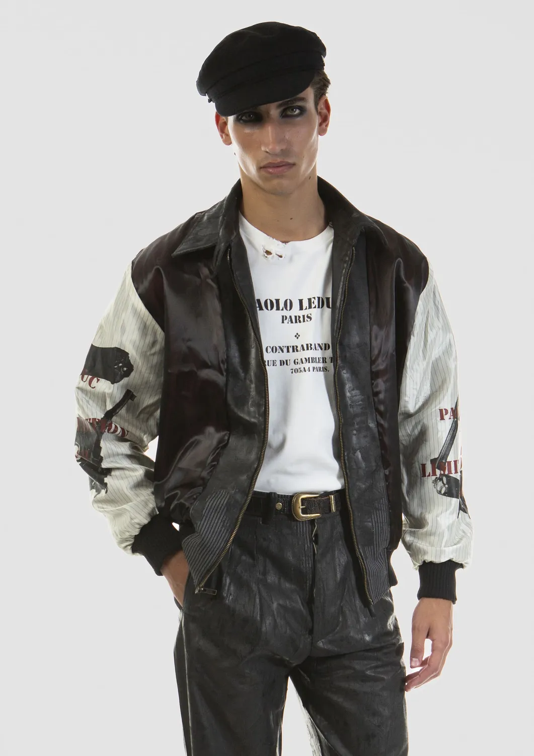 Paolo Leduc Reverso Bomber blouson réversible noir