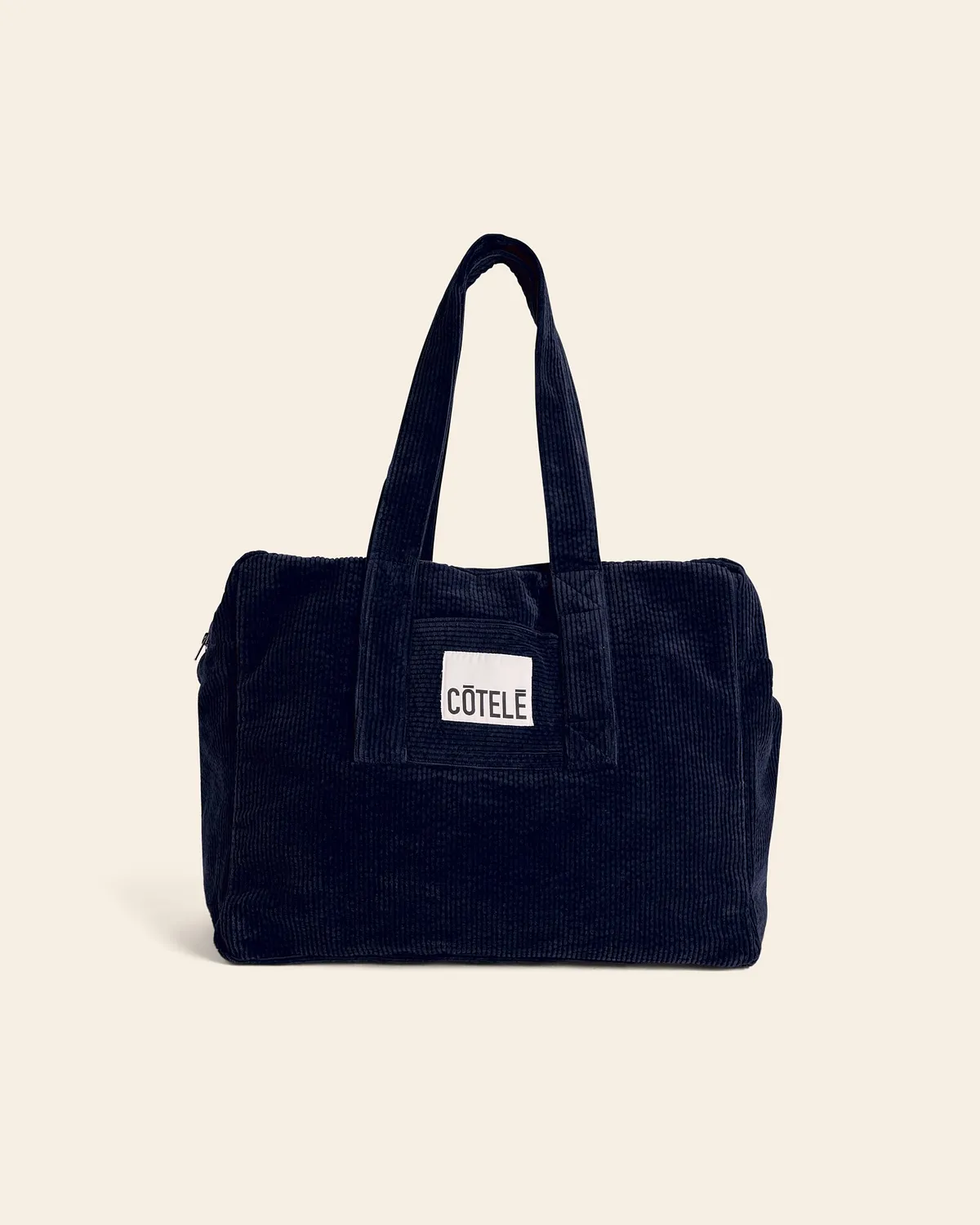 Cotelé Paris Sac Bonny Navy week-end velours taille unique