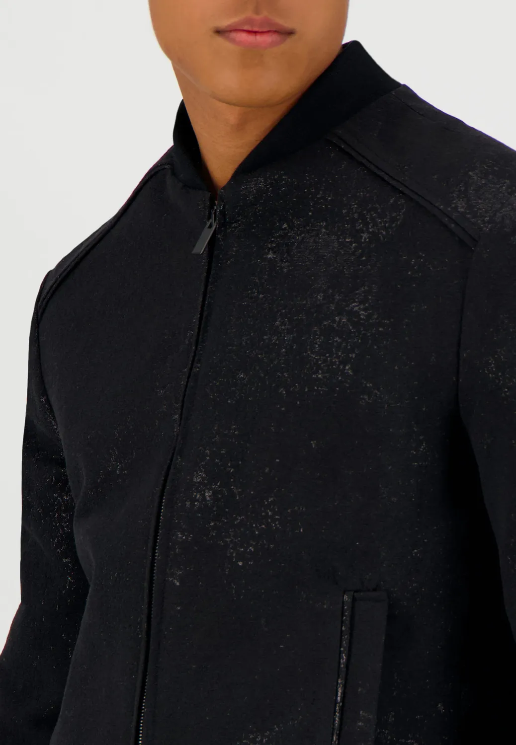 Pierre Talamon Nuit Noire teddy noir col montant