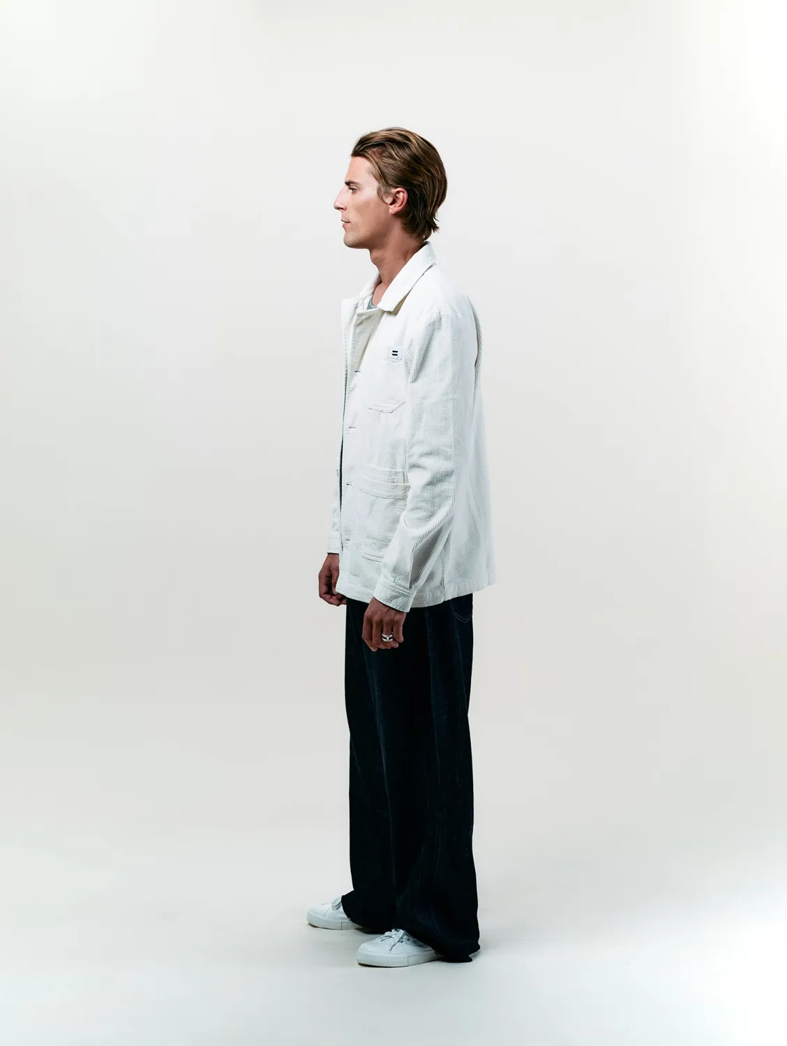 Cotelé Paris Worker veste écru velours bio mixte