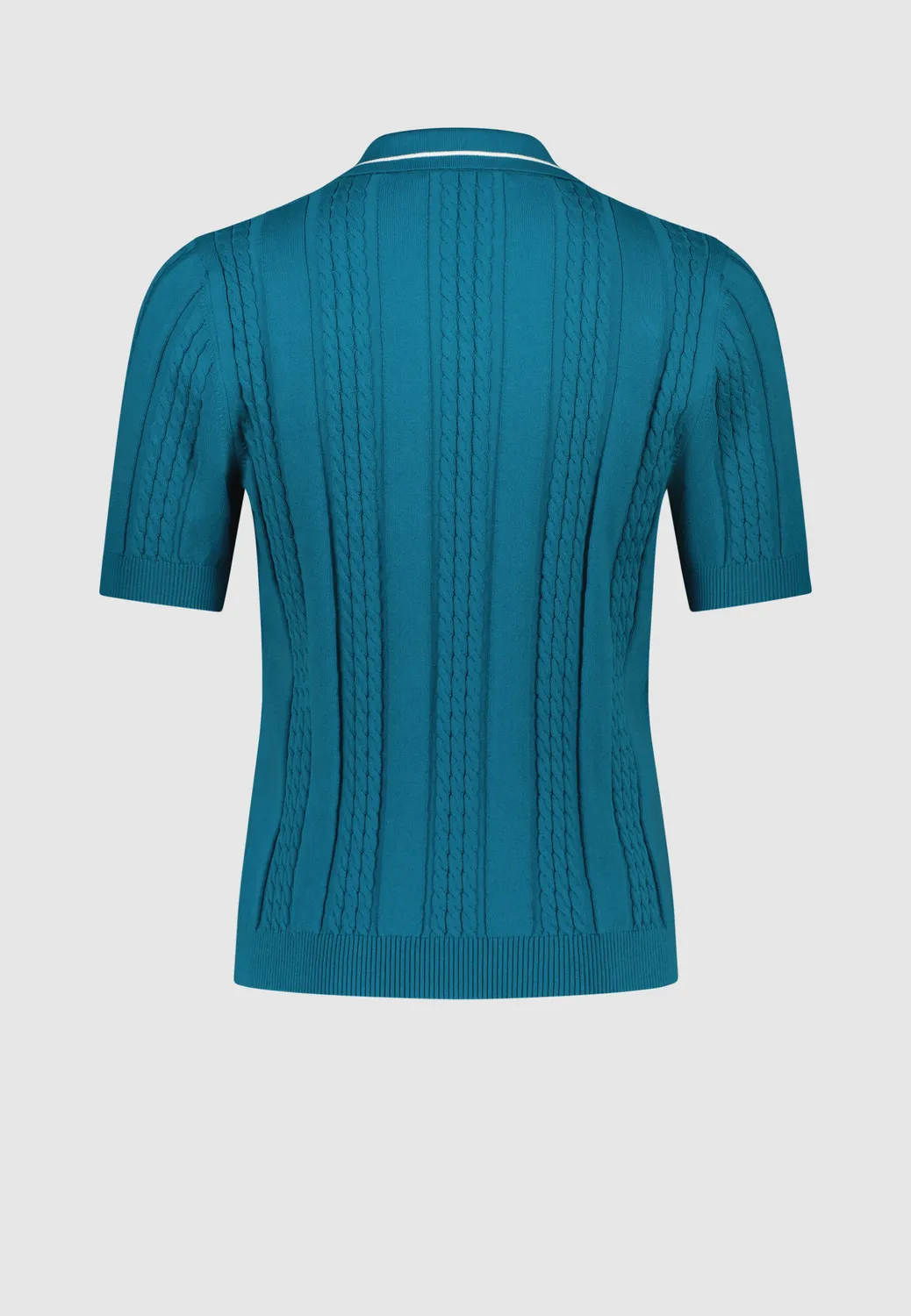 Pierre Talamon polo tors turquoise coton manches courtes