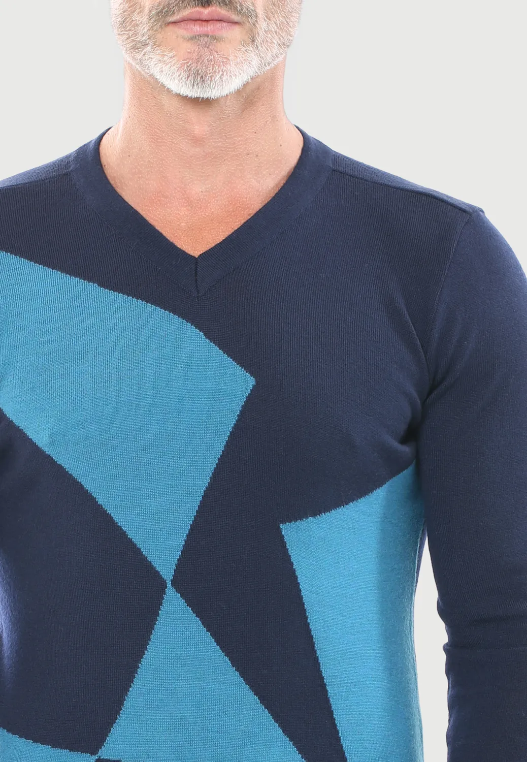 Pierre Talamon pull Brook Navy bleu marine
