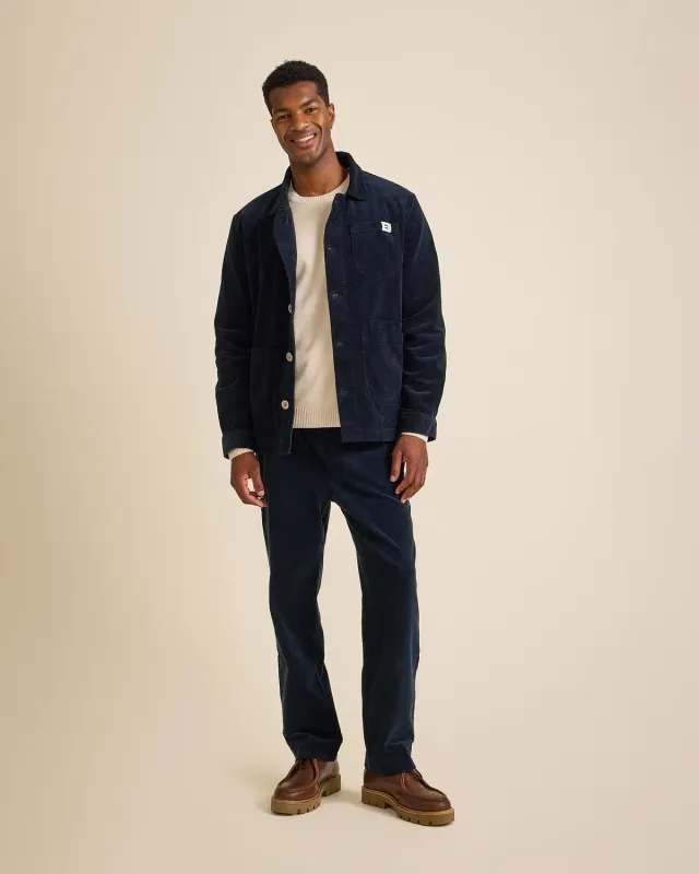 Cotelé Paris Pantalon Pince Homme navy velours