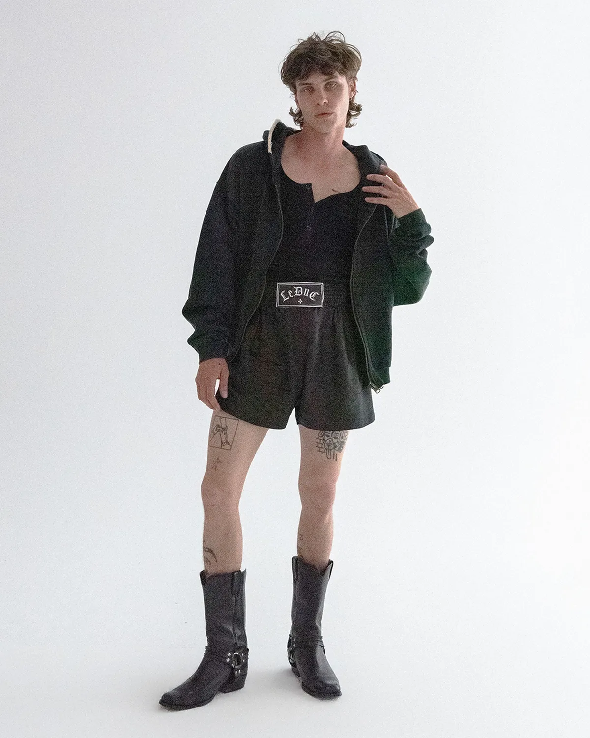 Paolo Leduc The Climax hoodie zip coton bio noir