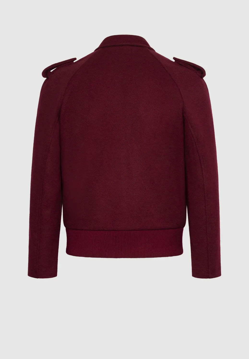 Pierre Talamon bomber blouson laine bordeaux chaud