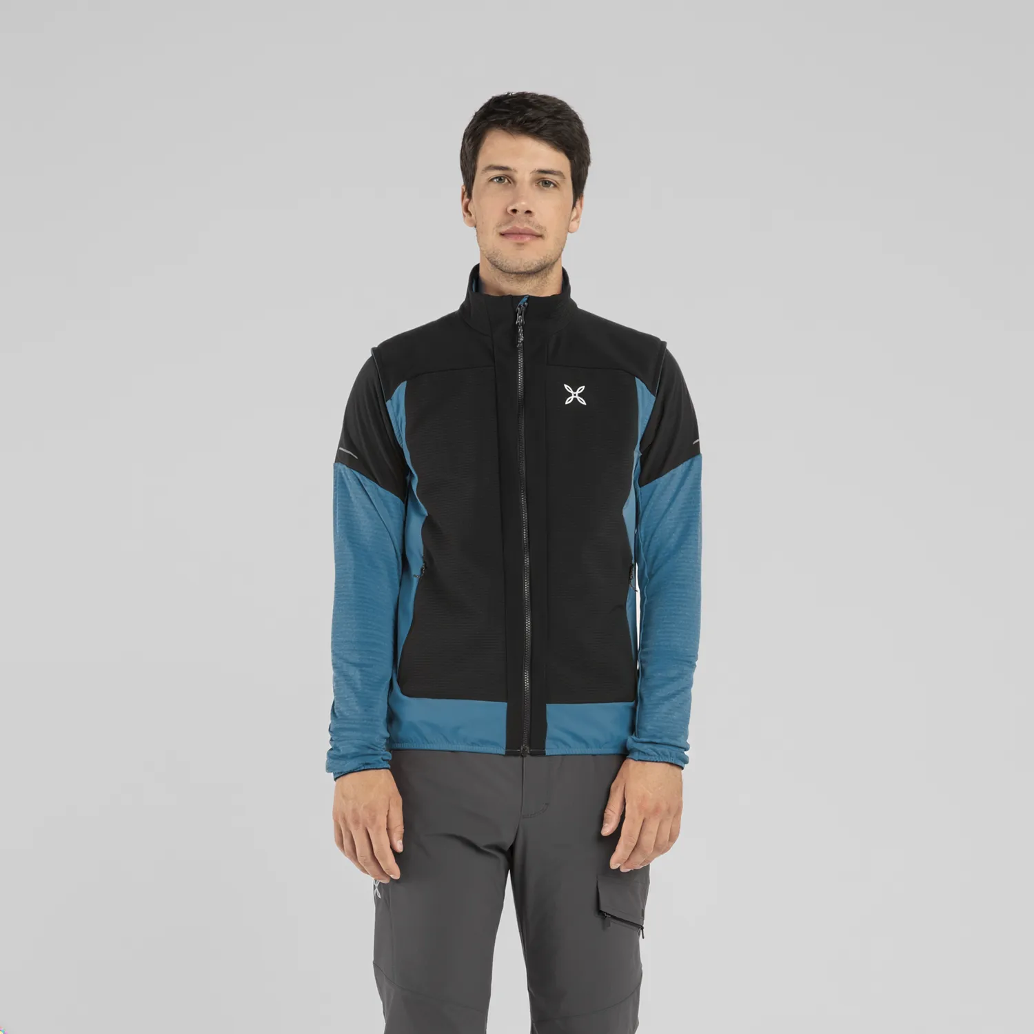 Montura Dolomiti gilet randonnée noir orange coupe-vent