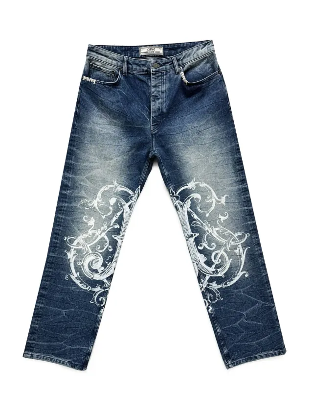 PAOLO LEDUC Royal jean baggy denim noir 14 oz 38