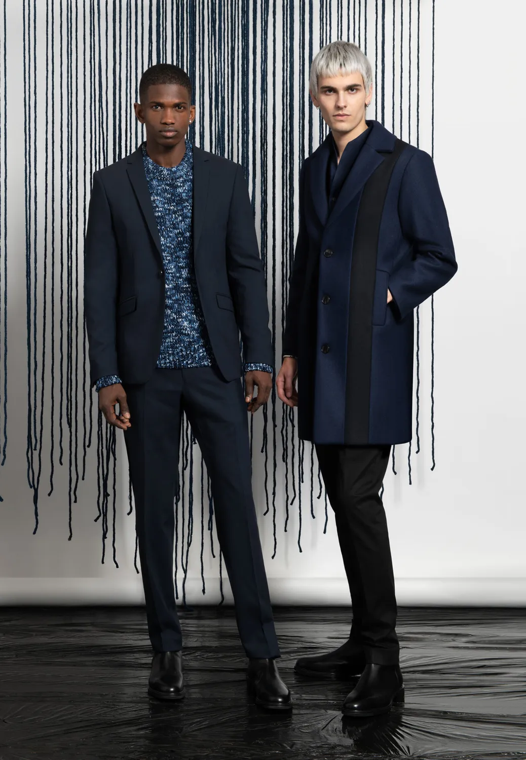 Pierre Talamon Breal Inlay manteau hiver
