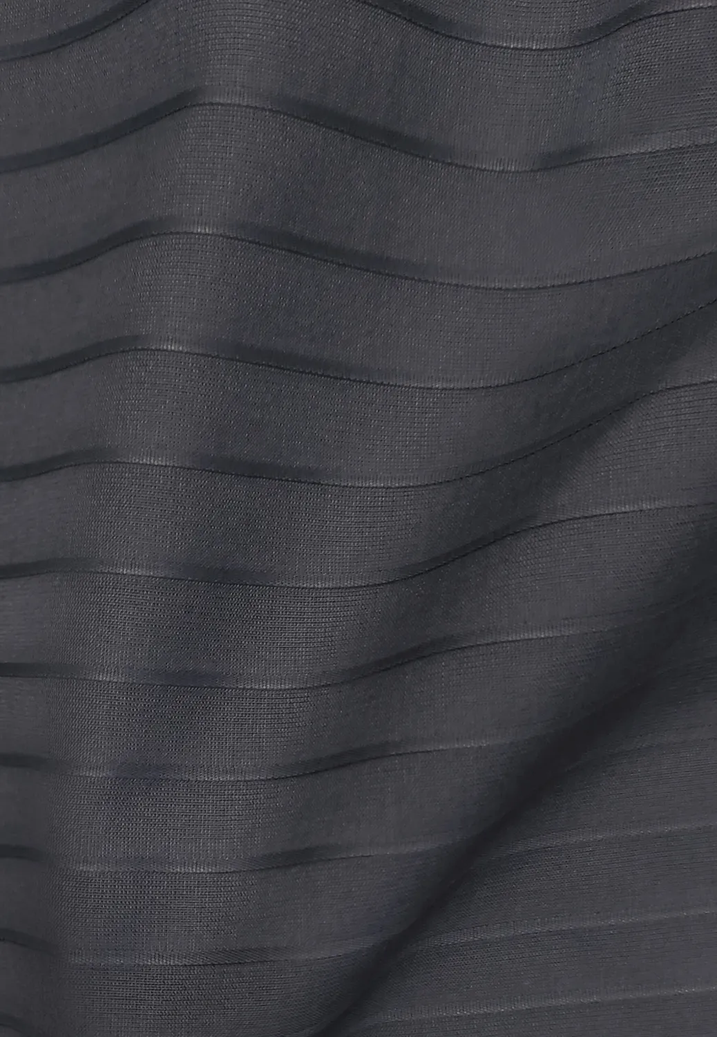 Pierre Talamon Chemise col montant coton gris rayures