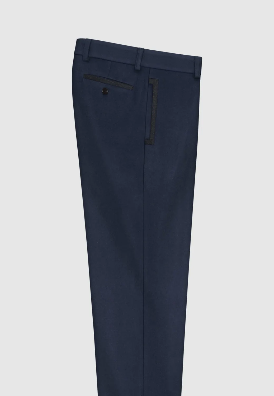 Pierre Talamon pantalon flanelle laine bleu