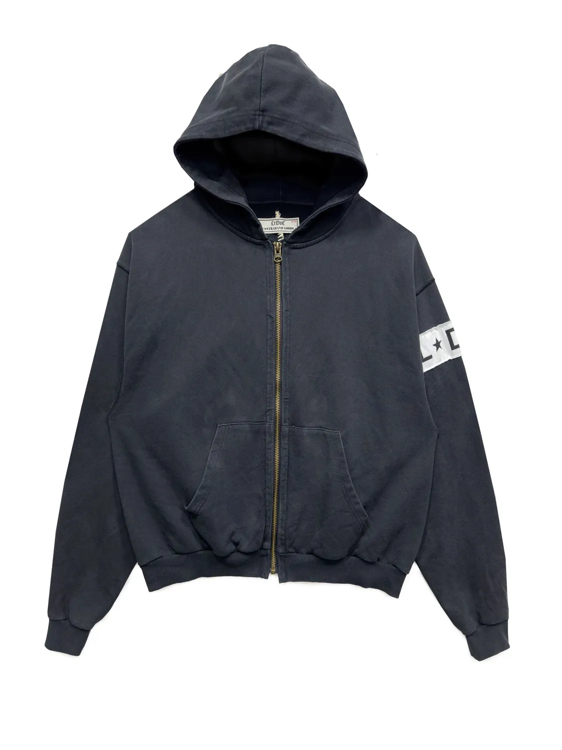 Paolo Leduc Manifesto hoodie zippé S noir coton bio épais