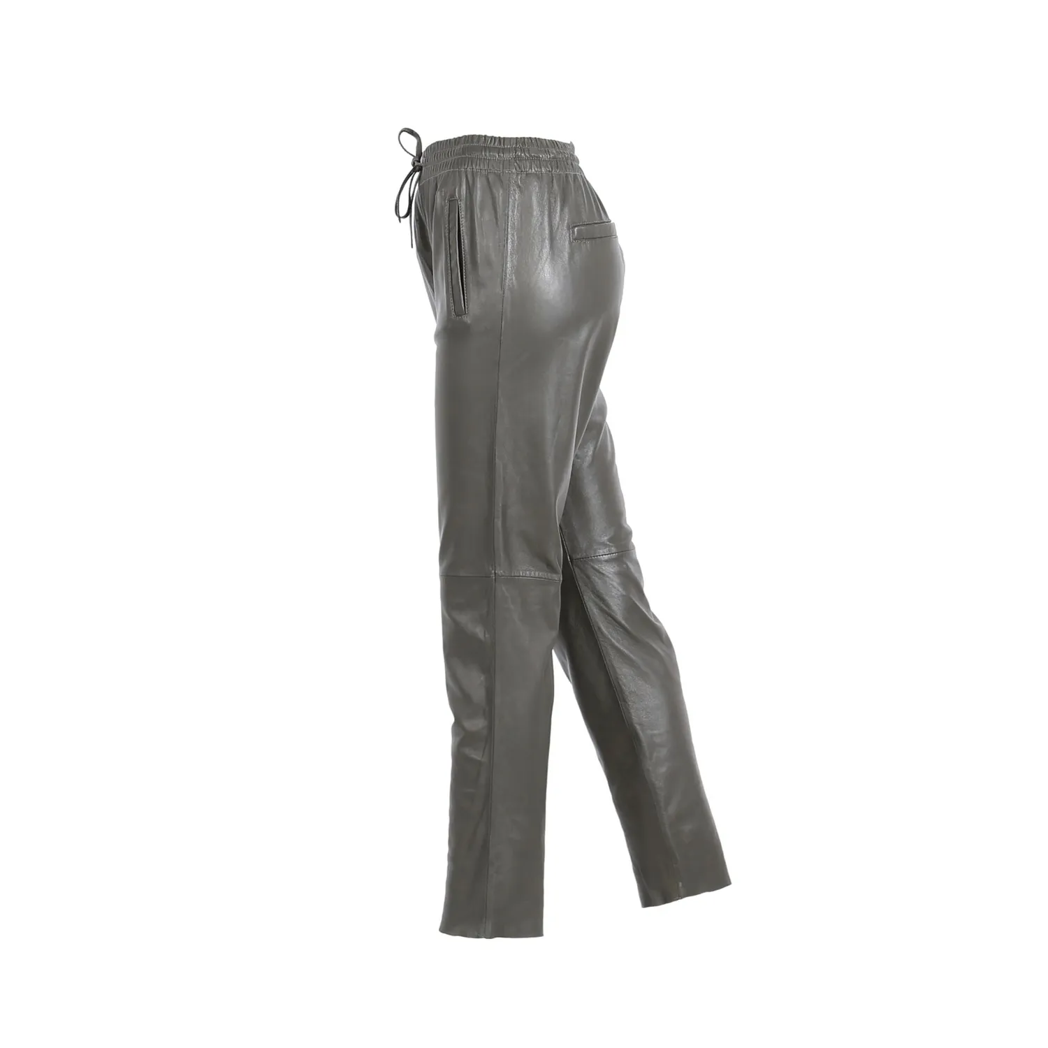 Oakwood Gift 63641 jogpant cuir kaki foncé femme