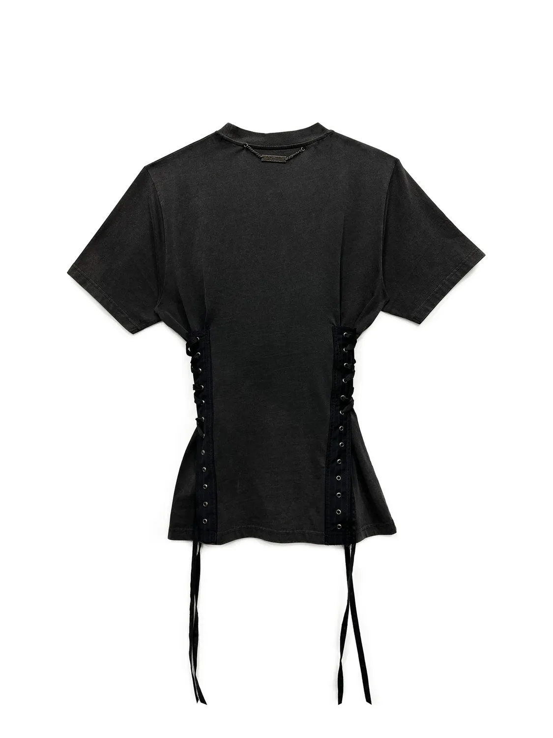 Paolo Leduc Bustier t-shirt noir coton bio 240 g