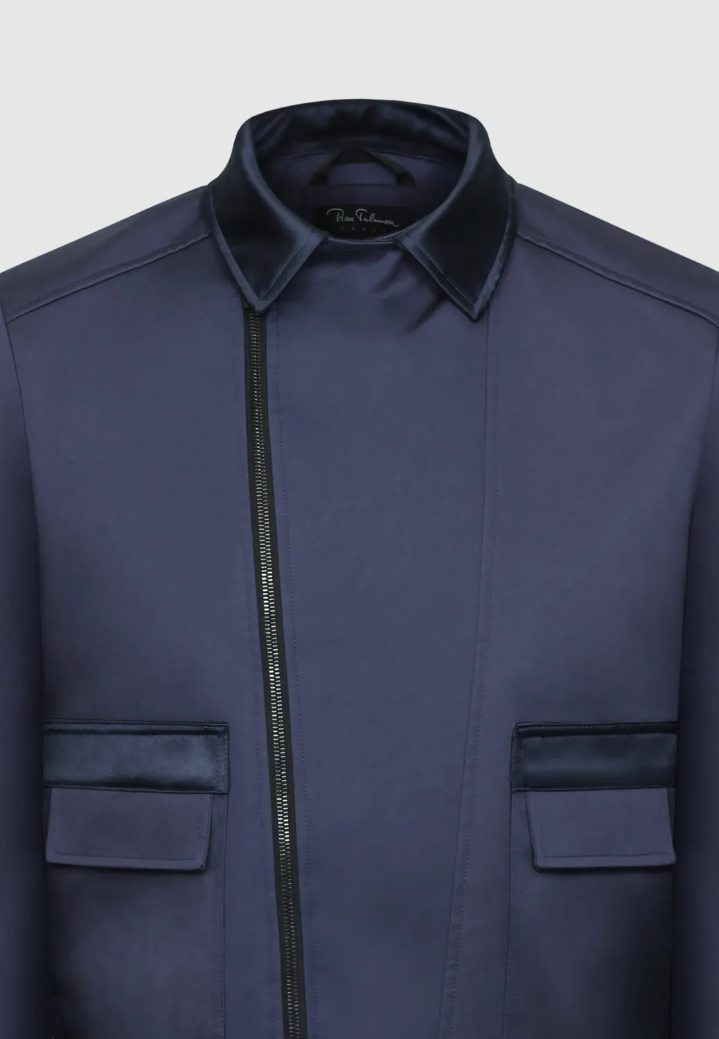 Pierre Talamon Perfecto Navy blouson bleu marine zippé