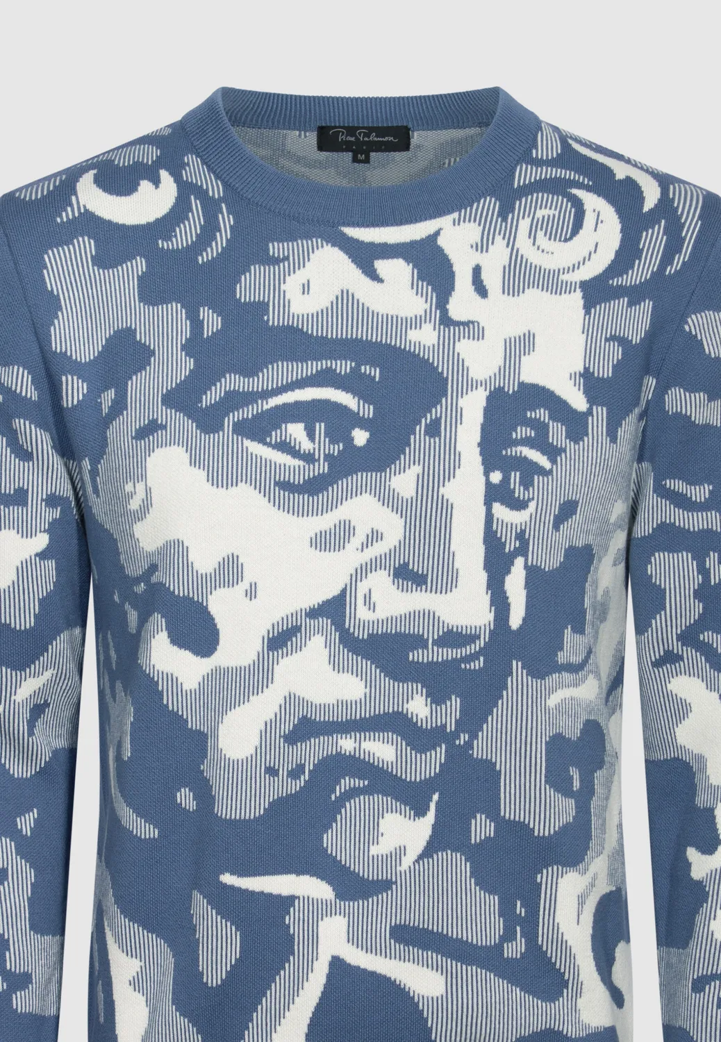 Pierre Talamon Figure Antique pull jacquard coton