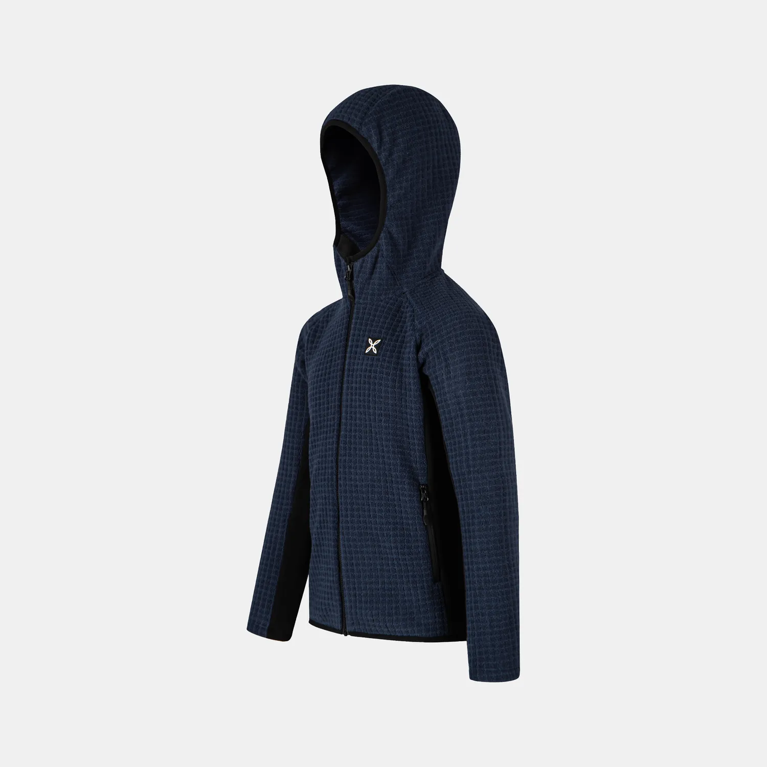 Montura Blocky Hooded Maglia polaire enfant zip bleu poudre
