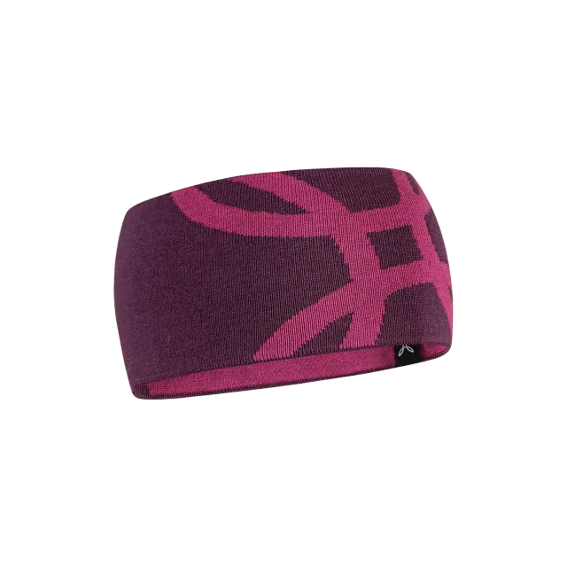 Montura Merino Logo Band bandeau noir laine mérinos