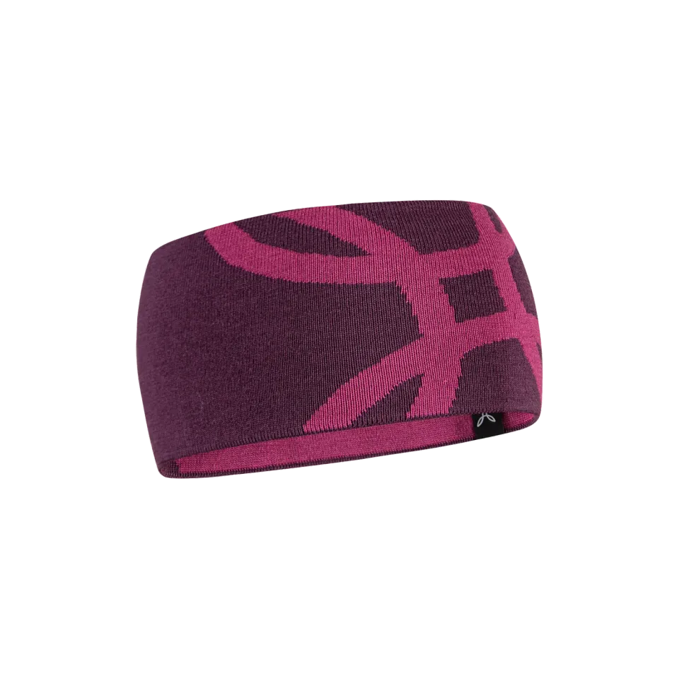 Montura Merino Logo Band bandeau noir laine mérinos