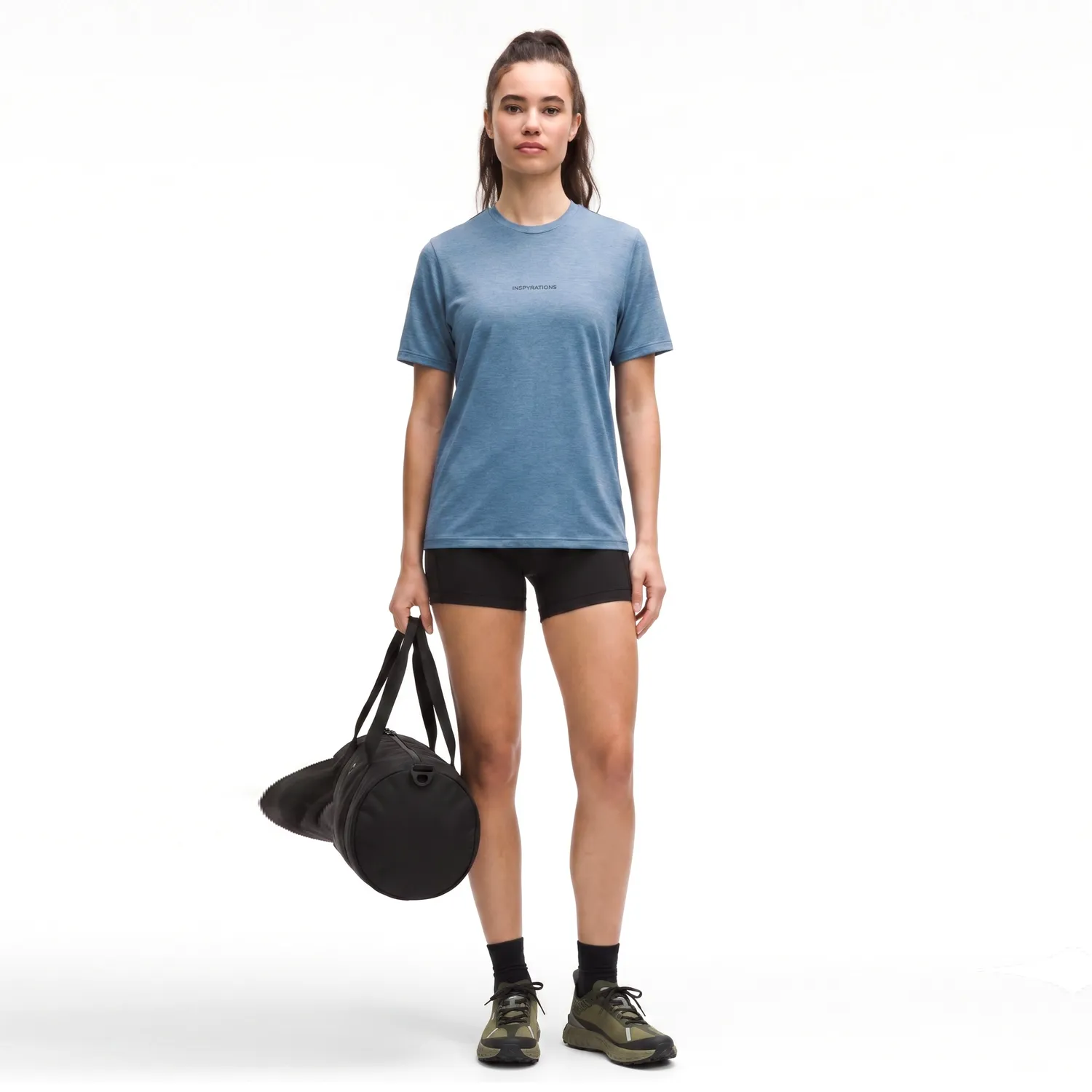 INSPYRATIONS STRYDE t-shirt unisexe bleu minéral micromodal