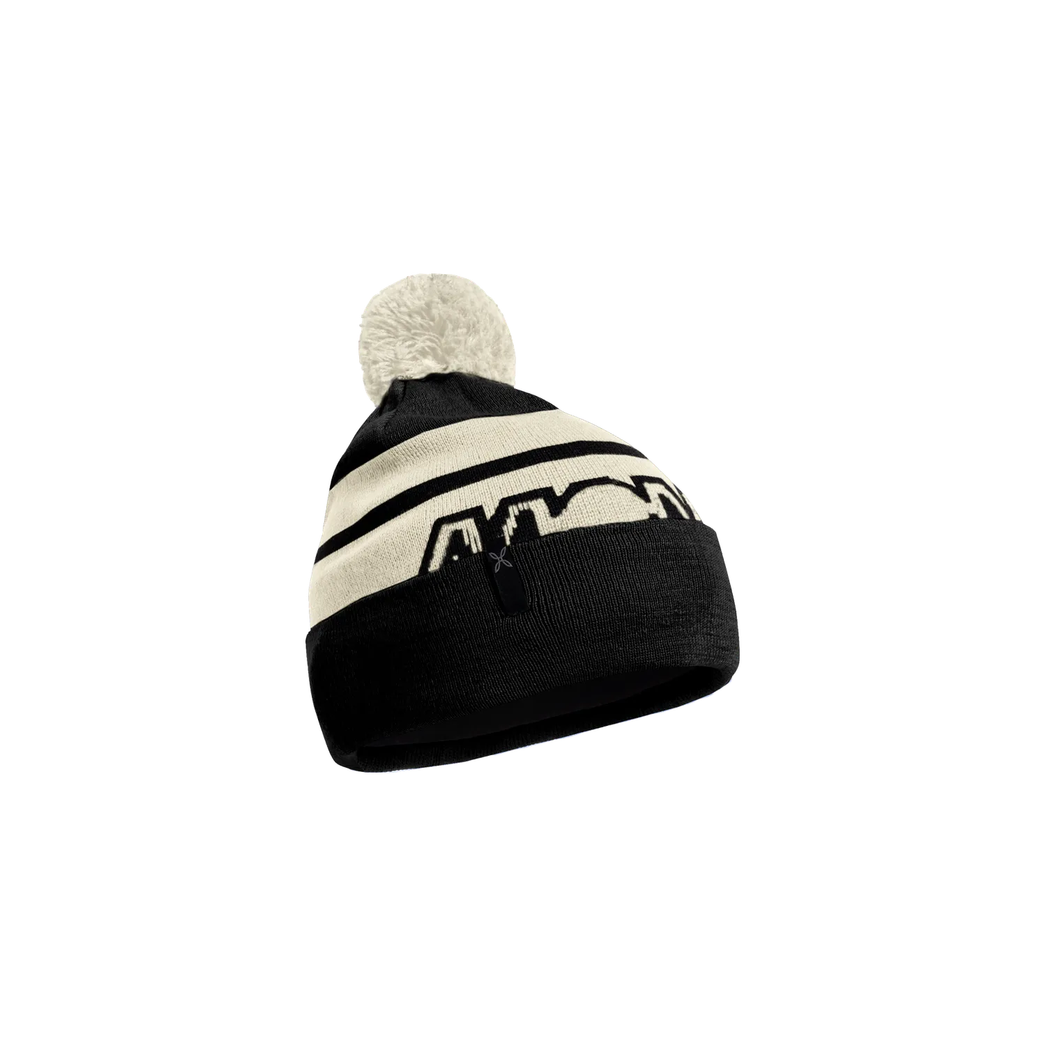Montura Pop Beanie bonnet pompon noir chaud doublure polaire