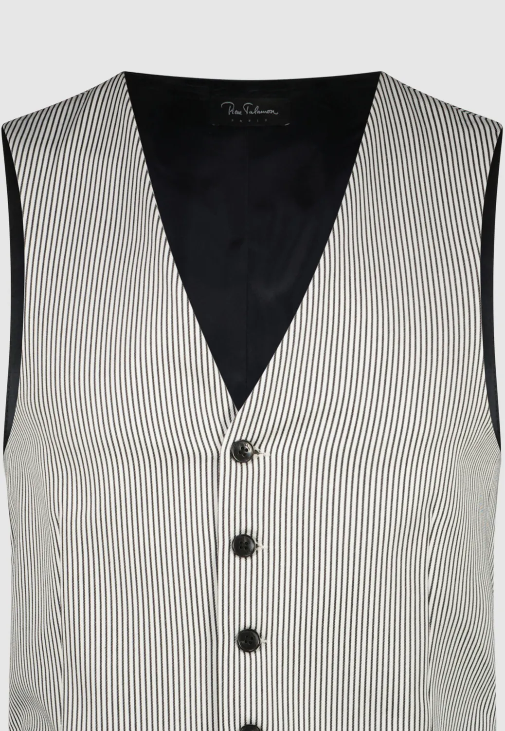 Pierre Talamon Rayé gilet rayé maille légère