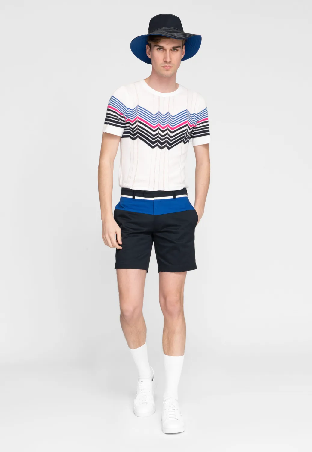 Pierre Talamon Rubana Bermuda Bleu Roi Homme