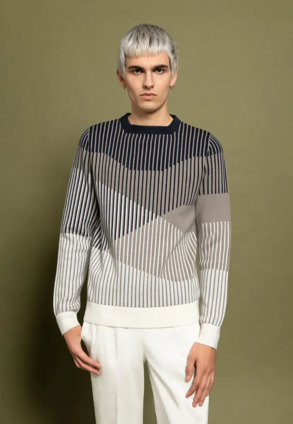 Pierre Talamon Progression pull taupe prêt à porter