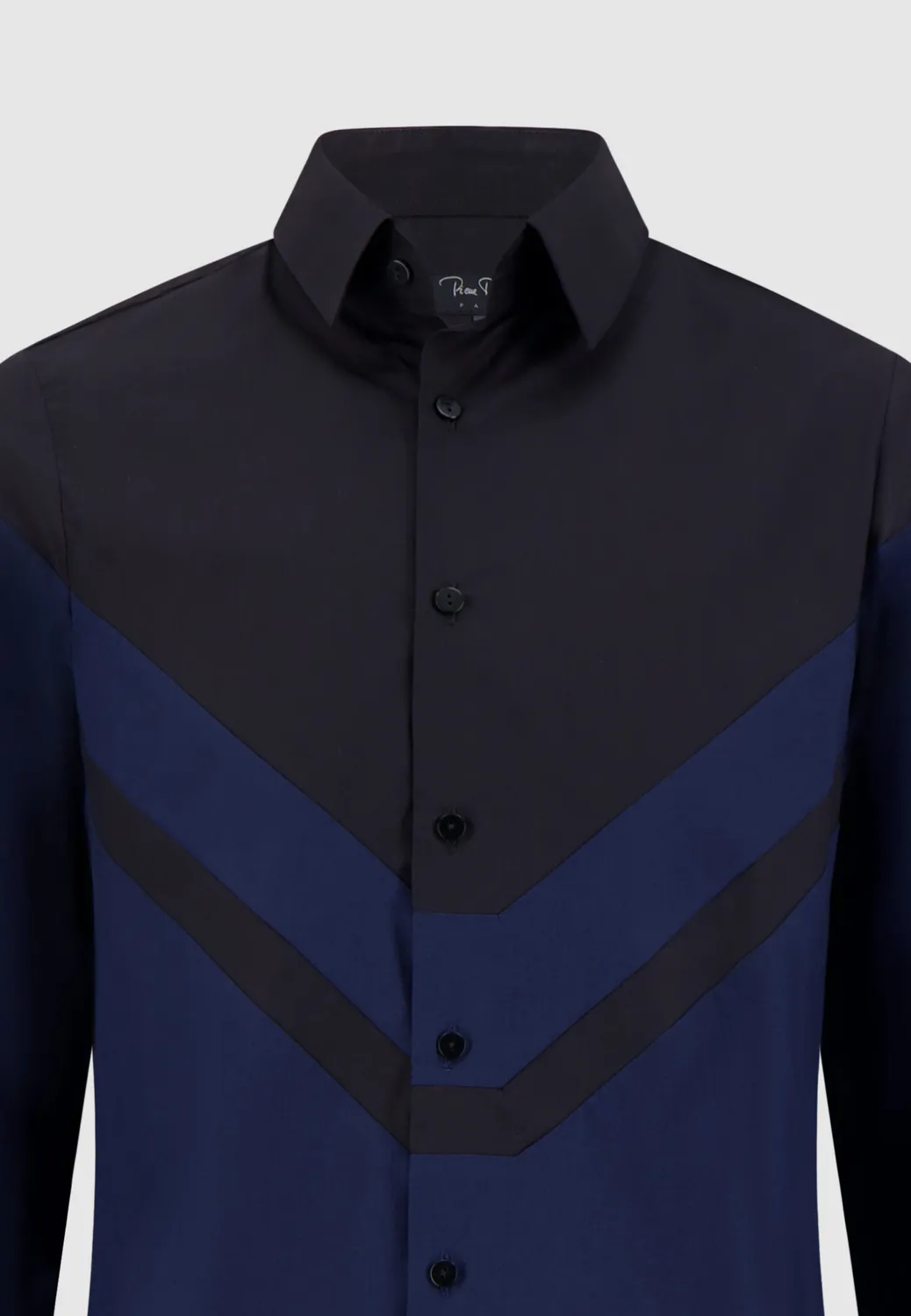 Pierre Talamon grands chevrons chemise homme