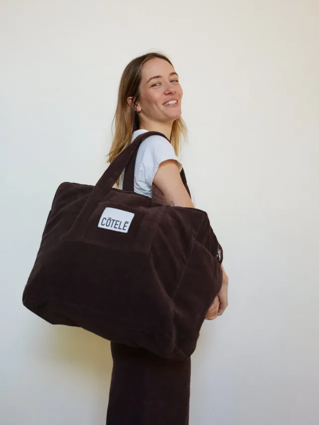 Cotelé Paris Chihiro Chocolat sac de voyage 50 cm