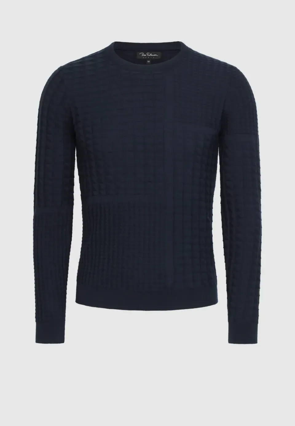 Pierre Talamon Fancy Mond pull navy fantaisie
