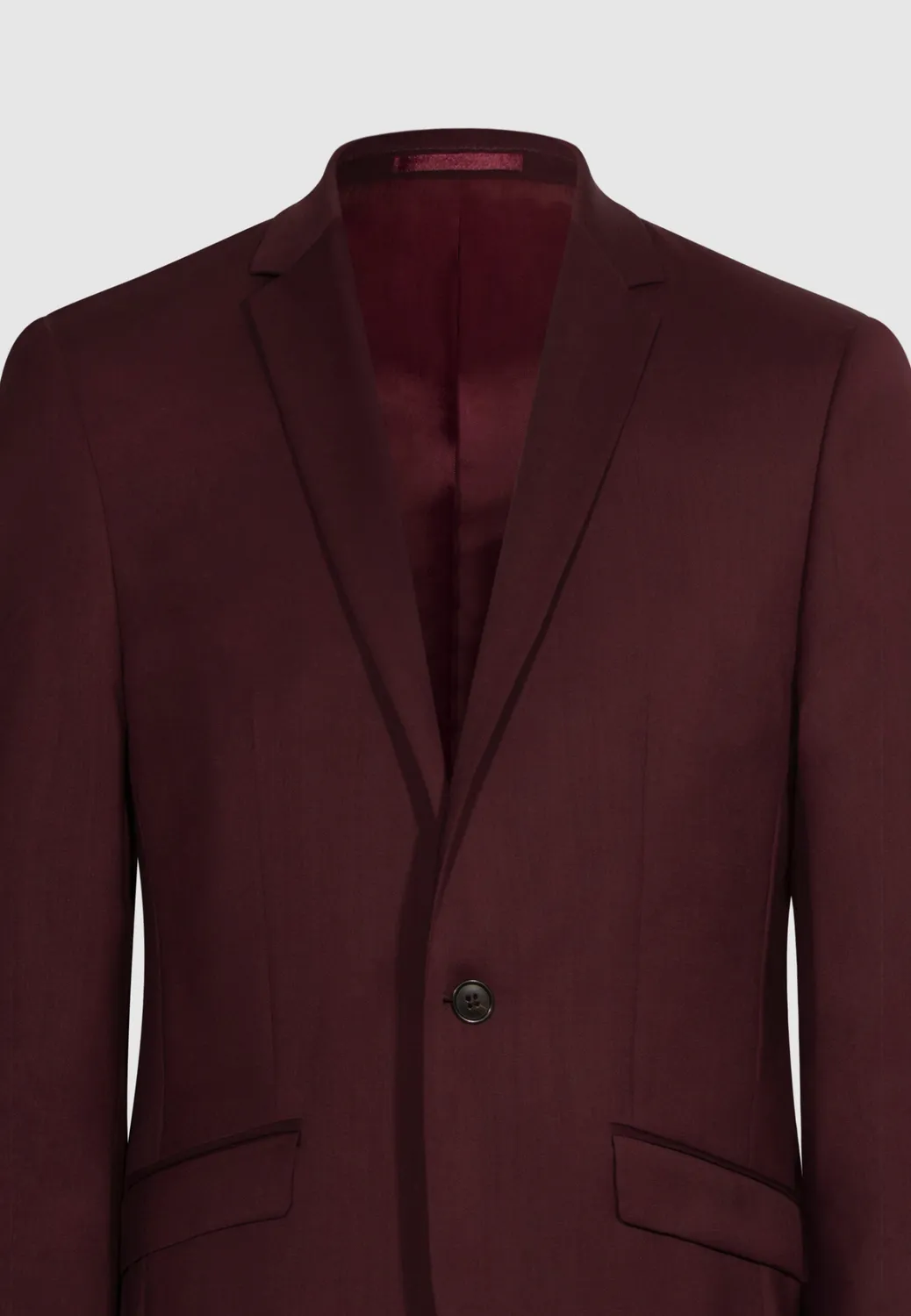 Pierre Talamon costume bordeaux laine 2 pièces