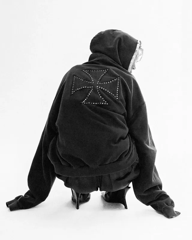 Paolo Leduc The Climax hoodie zip coton bio noir