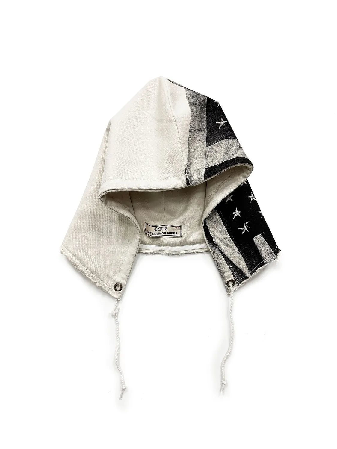 Paolo Leduc Lost Flag capuche blanc vintage coton
