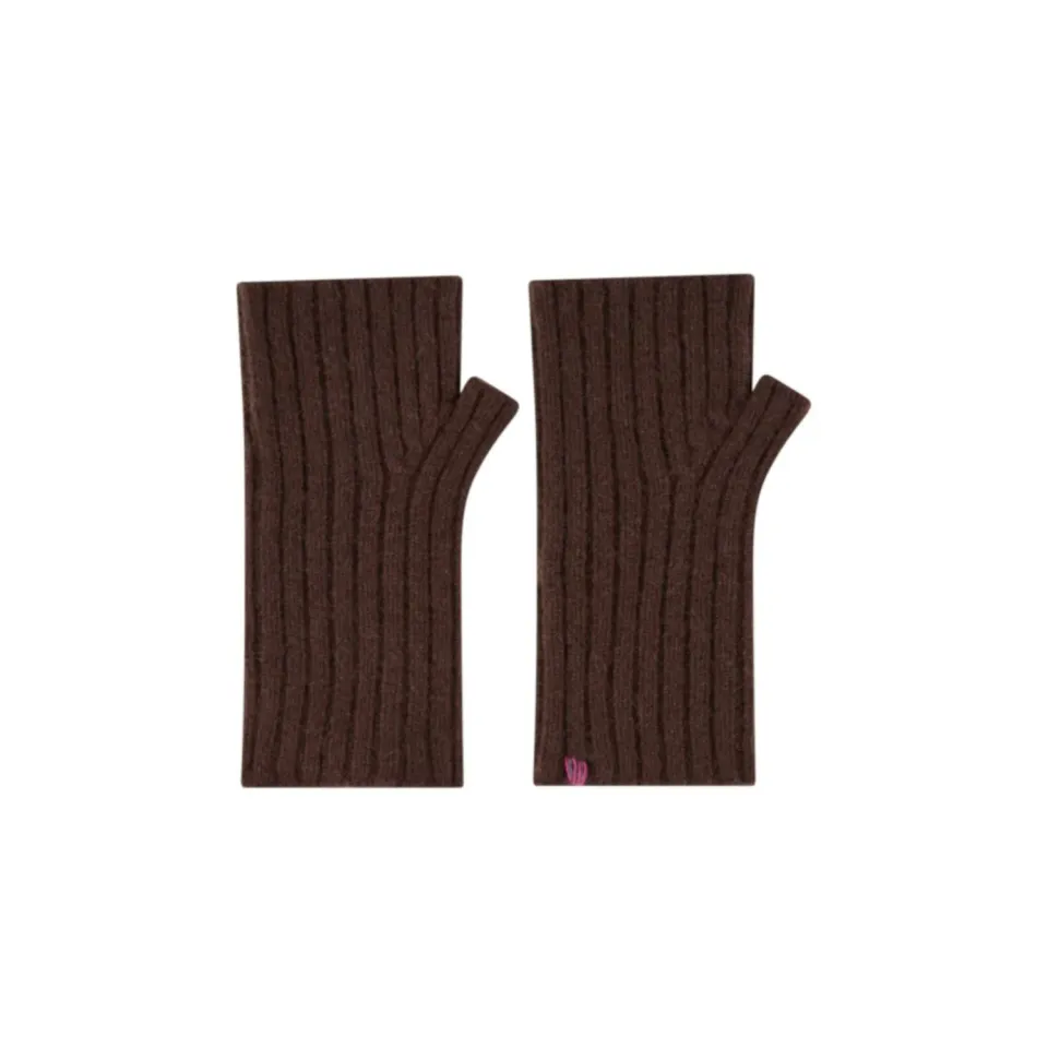 OAKWOOD Divine 65165 mitaines cachemire marron foncé