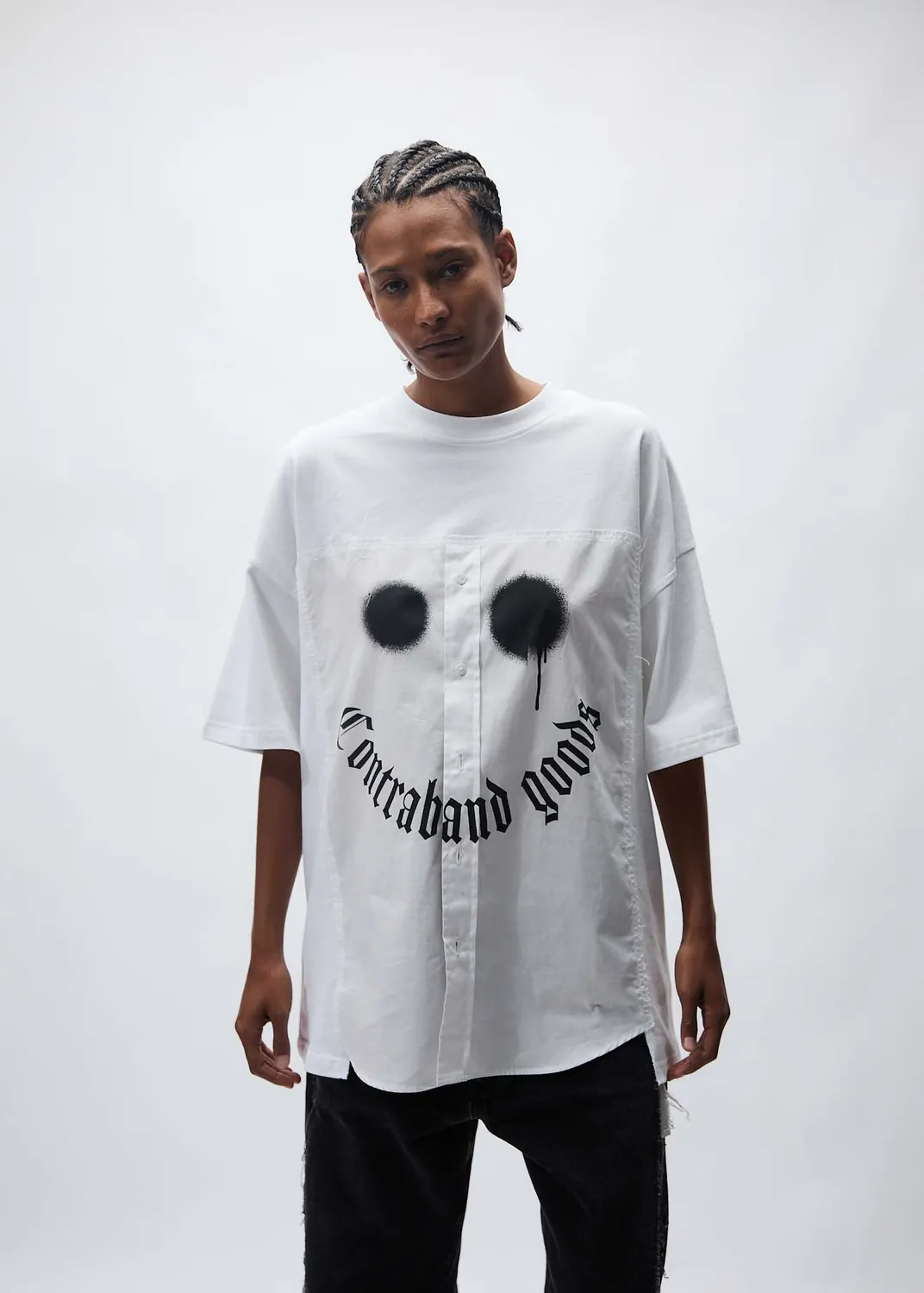 Paolo Leduc Happy Contraband t-shirt coton blanc oversize