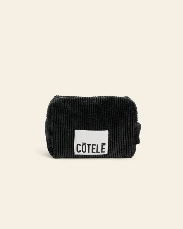 Cotélé Paris trousse de toilette noire velours