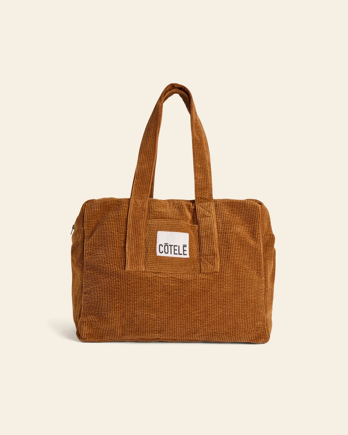 Cotelé Paris Bonny sac week-end camel velours