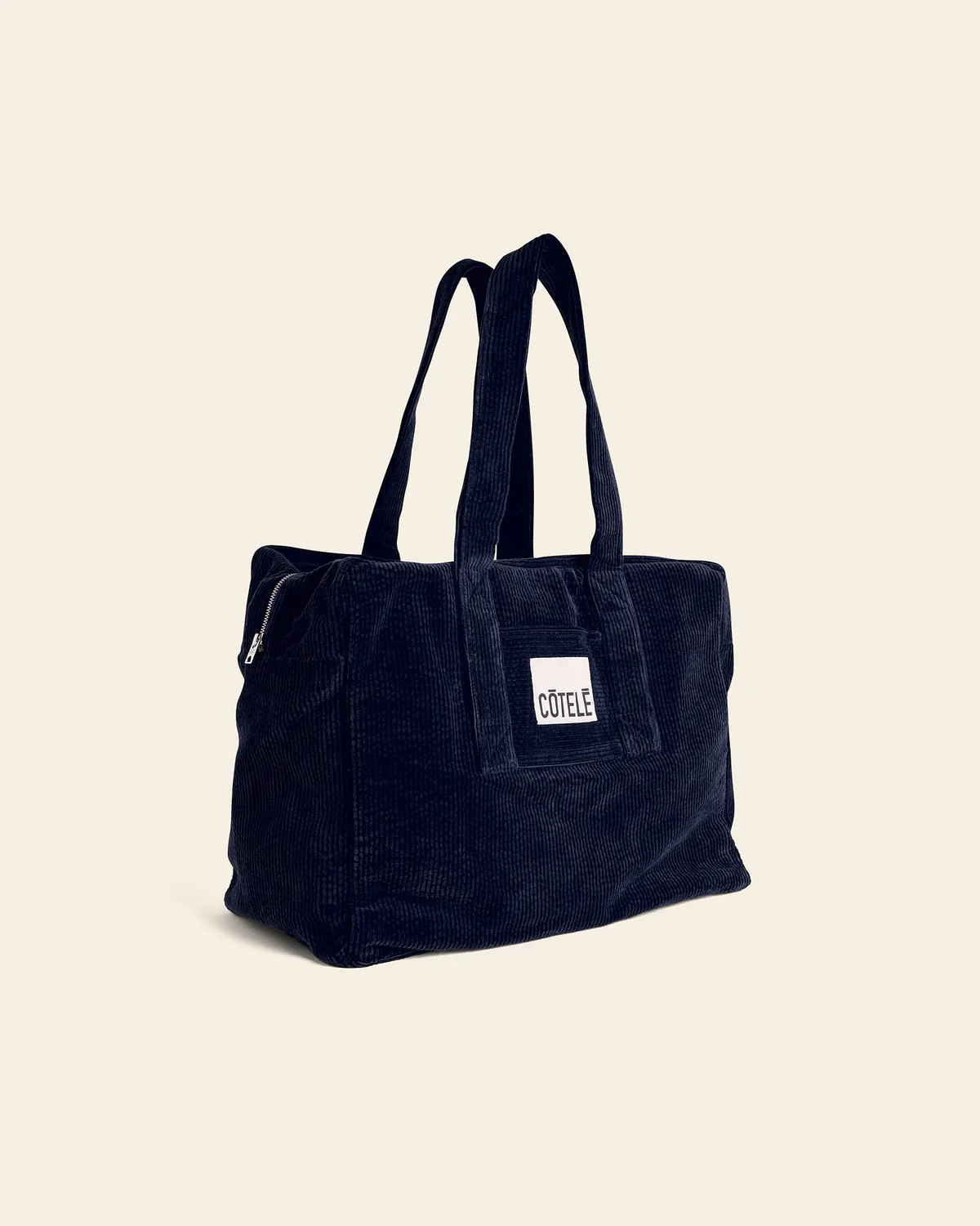 Cotelé Paris Sac Bonny Navy week-end velours taille unique
