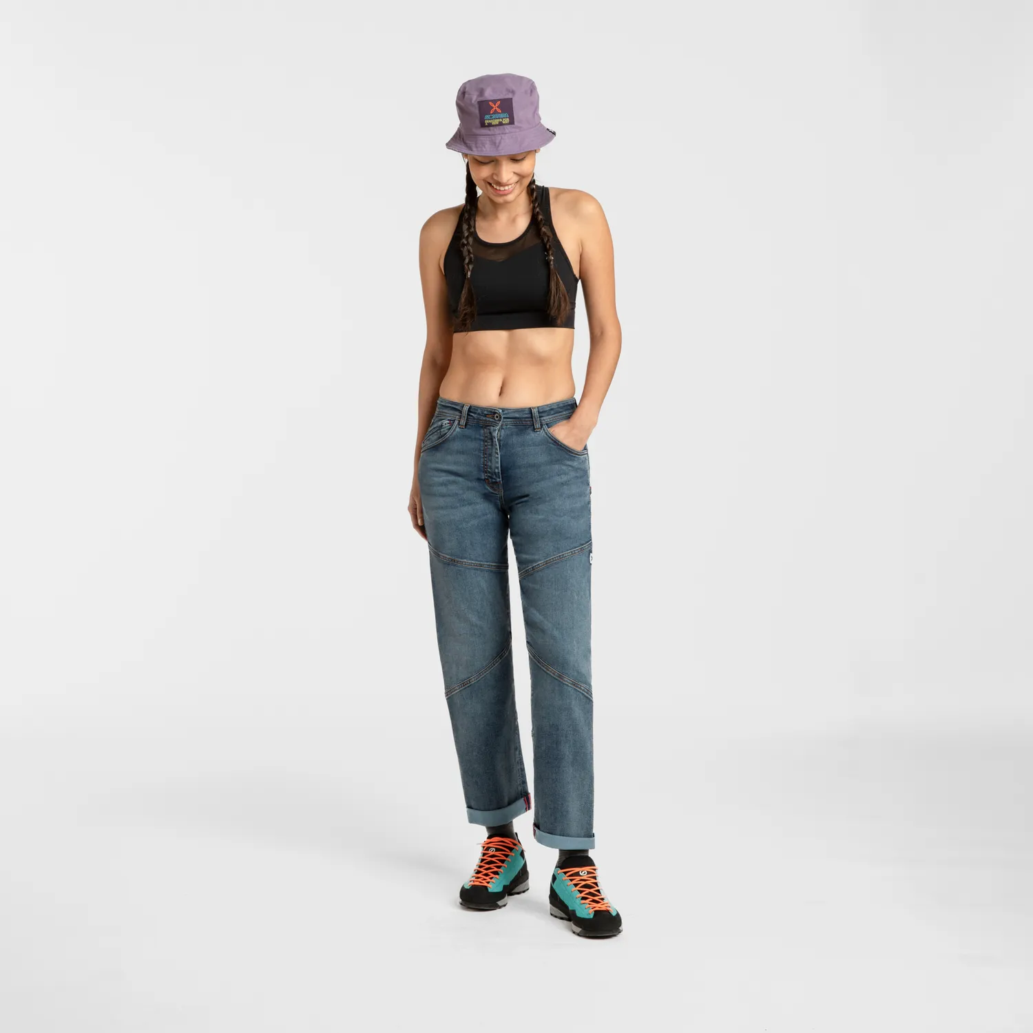 Montura Allez Denim pantalon femme denim bleu stretch