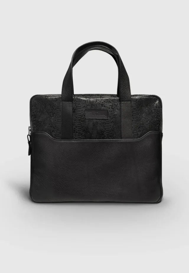 Pierre Talamon sacoche cuir noir